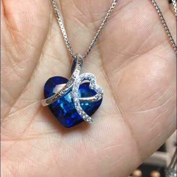 Sterling Silver I Love You Forever Heart Necklace - Picture 2 of 2